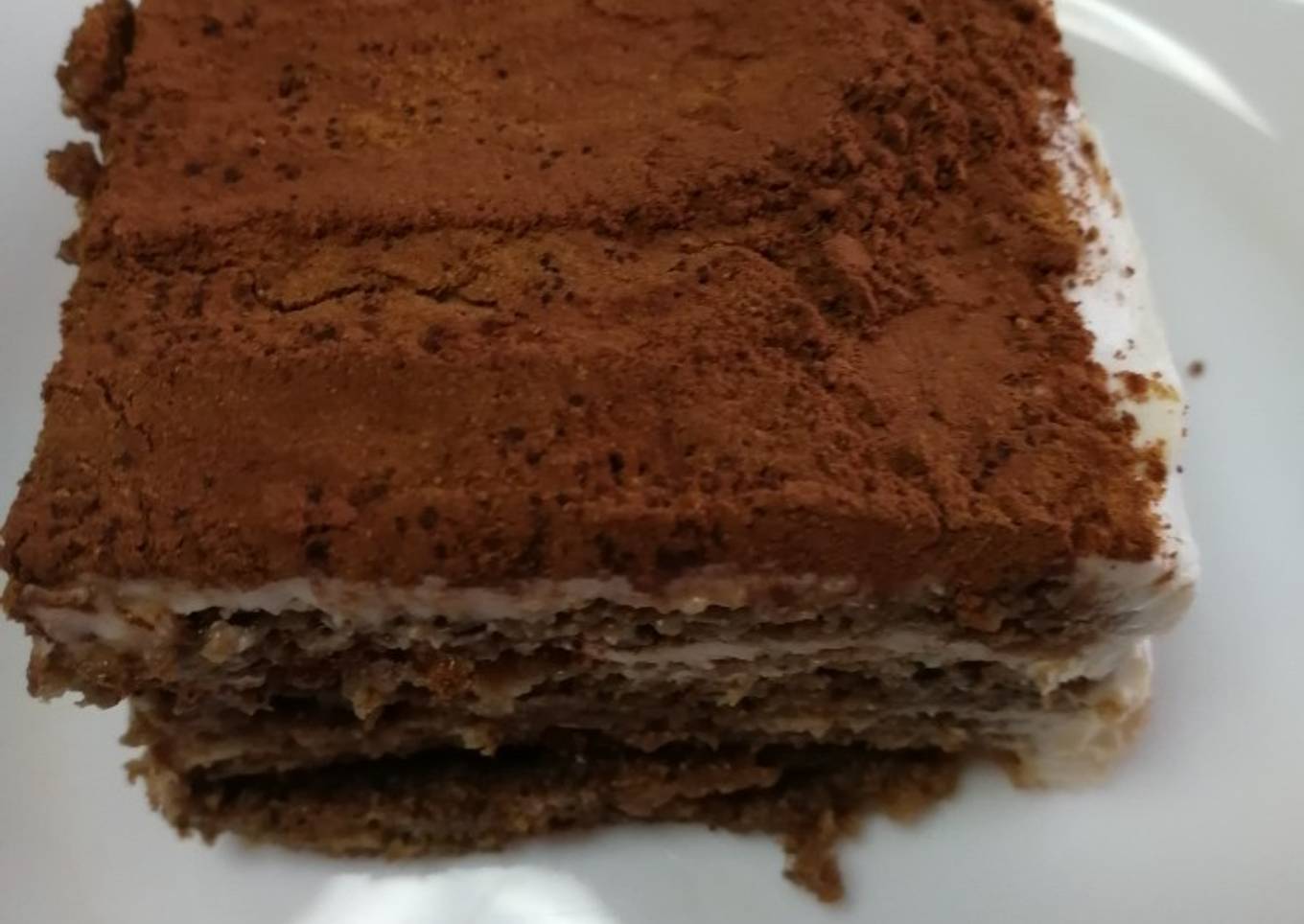 Tiramisú saludable