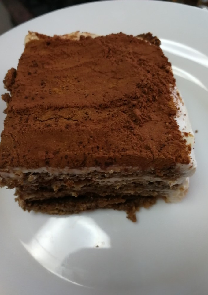 Una foto de Tiramisú saludable