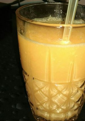 A picture of Mango orange juice.