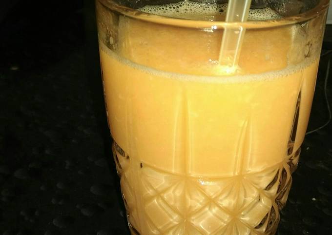 Simple Way to Make Speedy Mango orange juice