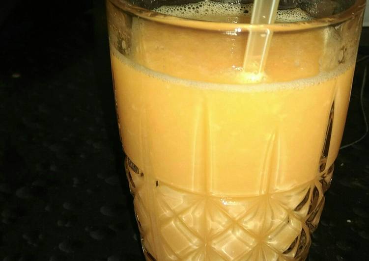 Steps to Prepare Ultimate Mango orange juice