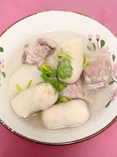 白蘿蔔魚丸排骨湯 的食譜成品照片