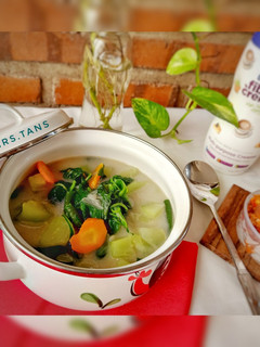 Foto resep Sayur Bobor Bayam Labu Siam (No Santan)