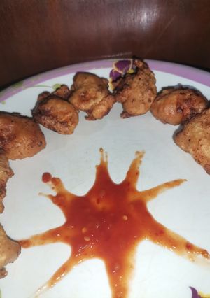 A picture of Chicken cubes🍗.