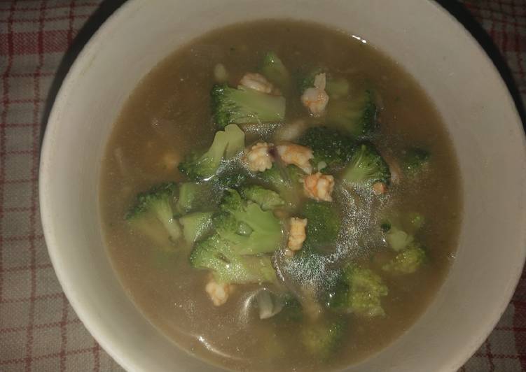 Bahan memasak Tumis Brokoli Campur Udang, Sempurna