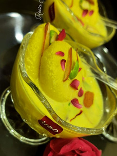 A picture of Spongy Vrat Rasmalai.