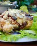 Картофельная запеканка с курицей и грибами