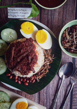 Gambar Nasi lemak sihat