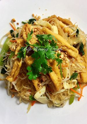 Hình của món Miến Xào Chay.