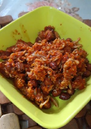 Foto resep Balado teri kacang