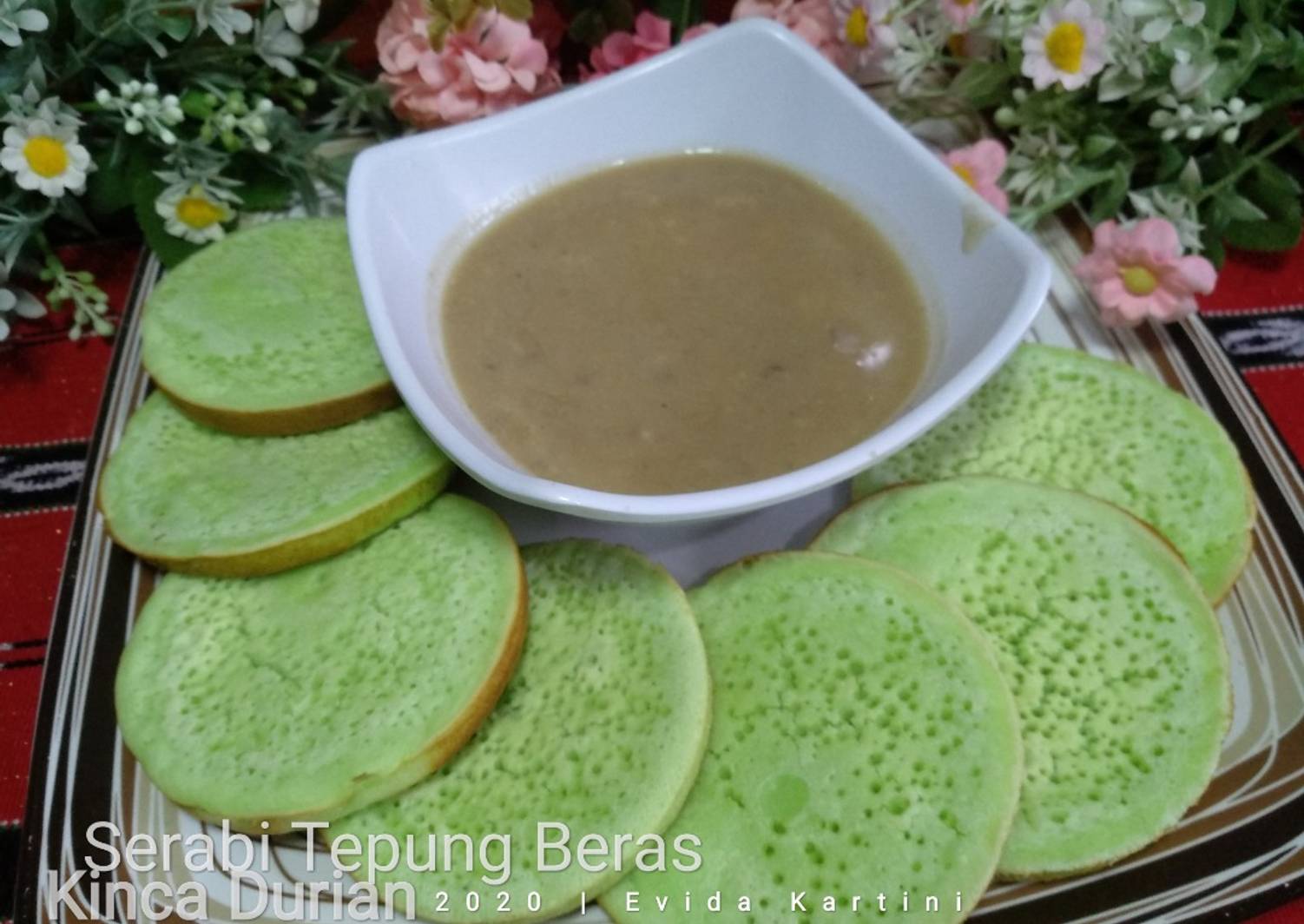 Resep Serabi Tepung Beras Kinca Durian Oleh Evida Kartini Cookpad