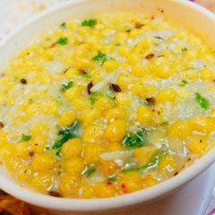 A picture of Boondi cucumber raita.