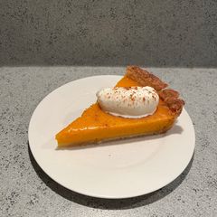 A picture of Velvety Pumpkin Pie 🎃🥧.