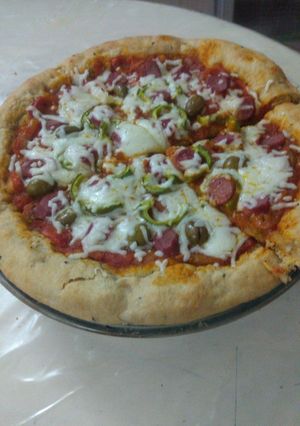 صورة لوصفة بيتزا السريعة