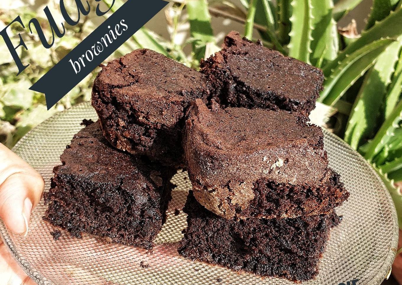 Crispy Flaky Fudge Brownies