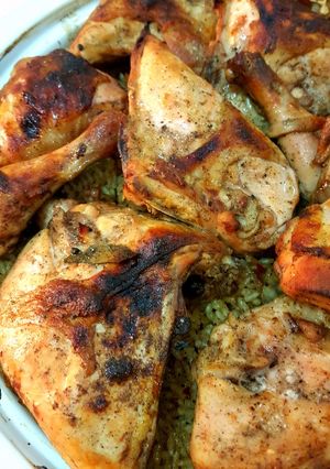 A picture of Chicken and Rice Casserole (Tajine).