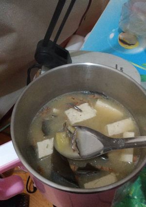小魚豆腐昆布味噌湯 的食譜成品照片