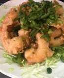 Camarones Fritos al estilo Chino con el toque Sonorense