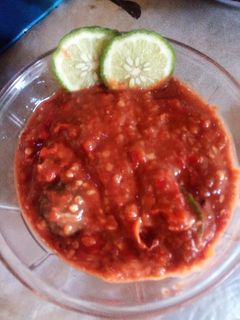 Foto resep Sambal terasi jeruk purut