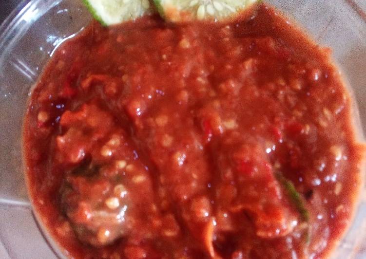 Sambal terasi jeruk purut