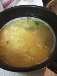 A picture of Buttered Beef Broth with Celery.