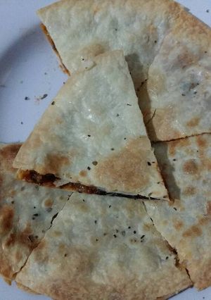 Foto resep Tortilla isi Saus Daging Pedas