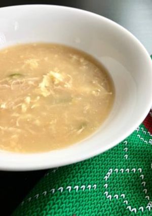 A picture of Chicken corn soup  #soupcontest.