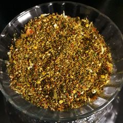 Flax seed Curry leaves Karam Podi (gun powder) A picture of Flax seed Curry leaves Karam Podi (gun powder).