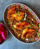 Mì Tương Đen Chapagetti Cùng Ức Gà Áp Chảo