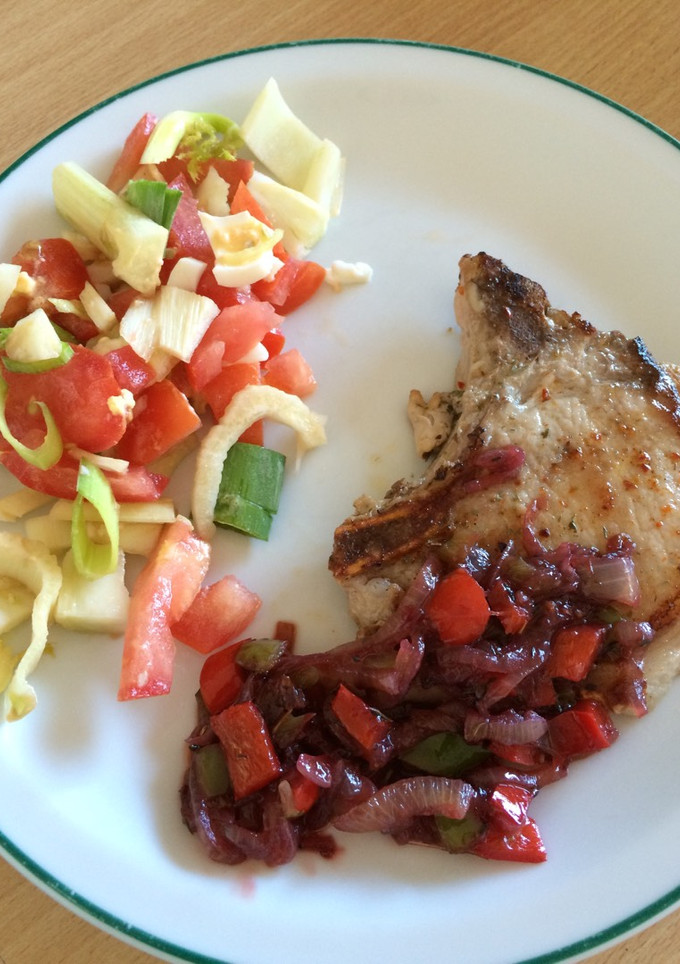 Una foto de Costillas con salsa agridulce de frambuesa 