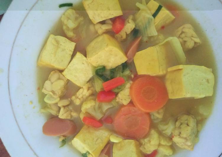 Tempe Tahu Sayur Bumbu Kuning