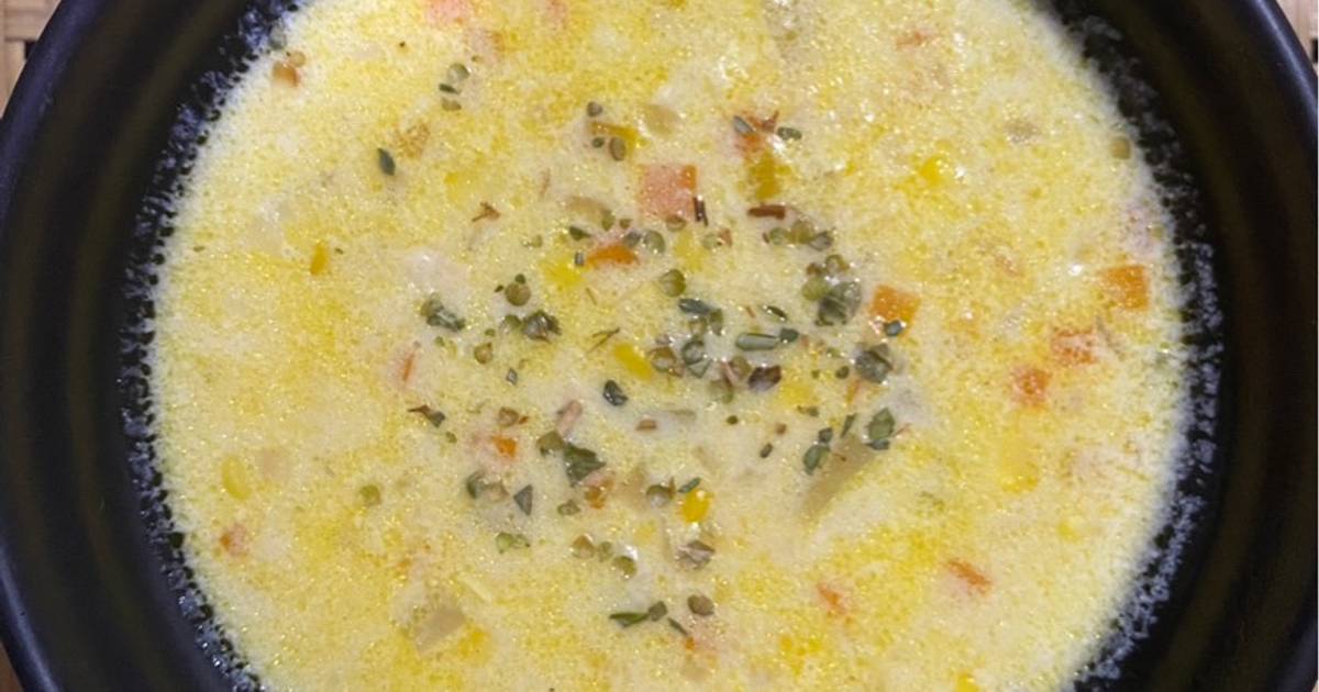 Resep Sup Krim Ayam Jagung Dengan Bahan Sederhana