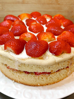 Una foto de Torta de frutilla