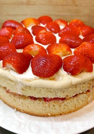 Una foto de Torta de frutilla