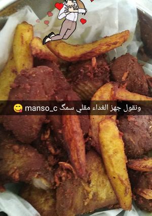 صورة لوصفة سمك مقلي
