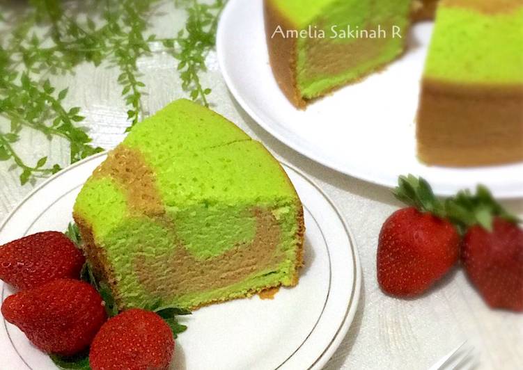 Resep Marmer Cake ala Pak Sahak (Metode All In One) Panggang dengan Panci, Lezat