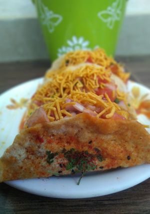 A picture of Chapati Taco chat.