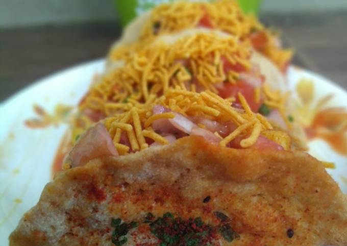 Chapati Taco chat Recipe