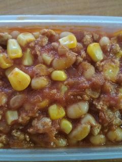 Gluténmentes chilis bab recept fotója