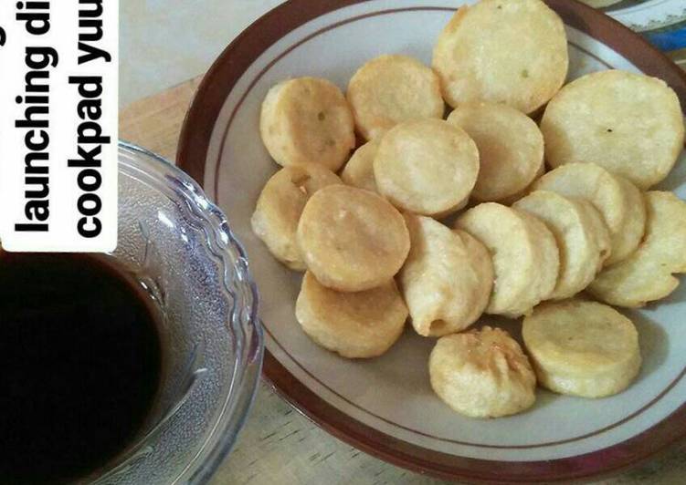 Pempek sutera ayam ebi