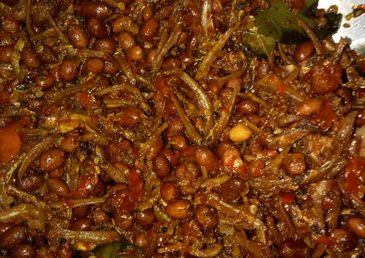 Resep masakan Teri kacang balado | Langkah Membuat Teri kacang balado Yang Sedap