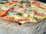 Una foto de quiche zanahoria