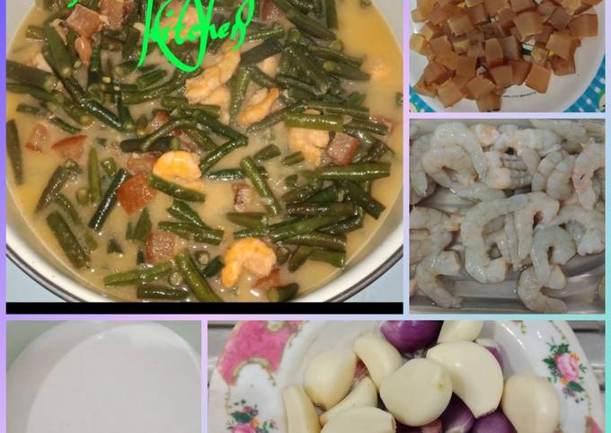 Resep Kacang Panjang Kikil Udang Masak Tauco Santan Oleh Nina