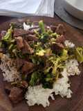 Ninja Beef, broccoli and rice