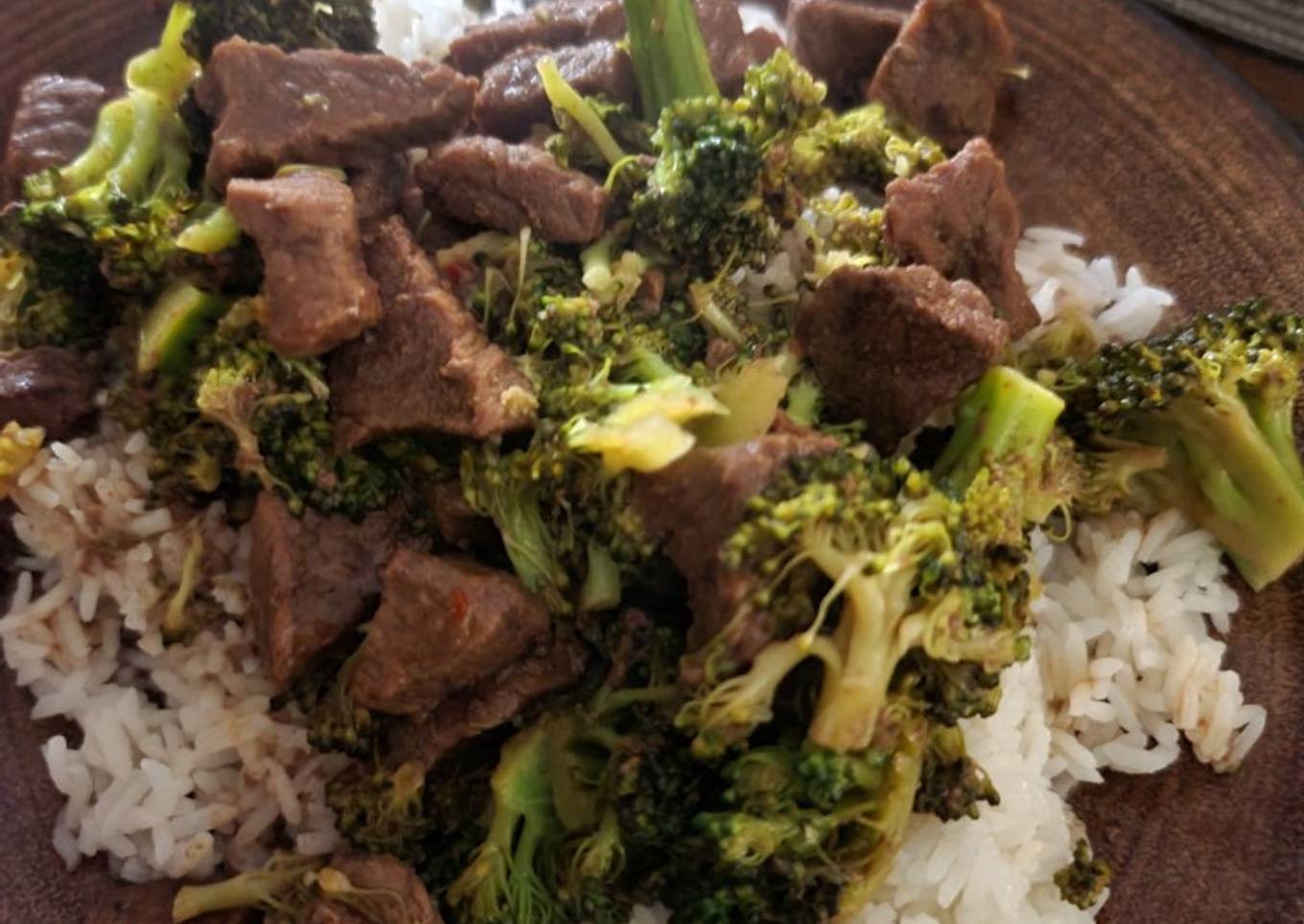 Ninja beef, broccoli and rice