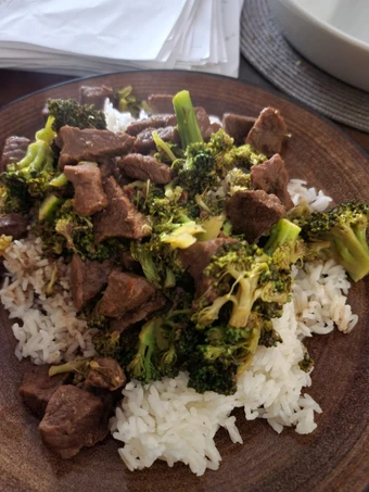 Easy Way Prepare Ninja Beef, broccoli and rice the So Delicious So Delicious