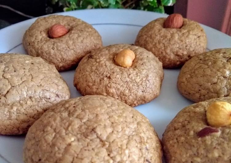Cookies de avelãs e amêndoas sem glúten e sem lactose