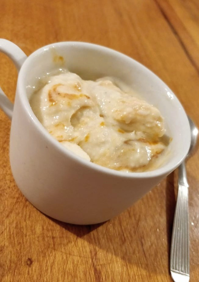 Una foto de Helado banana + dulce de leche