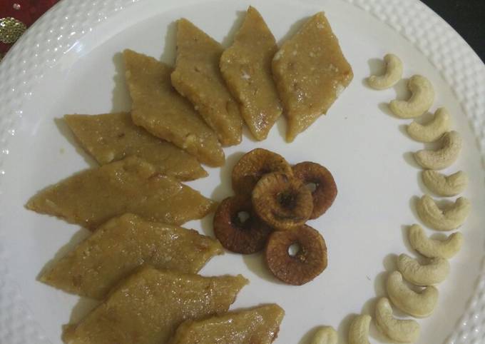Recipe of Flavorful Kaju And Anjir Katli