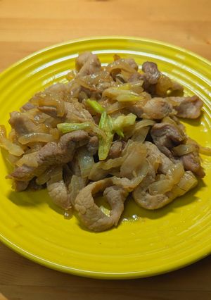 有稍微調過色的醬炒豬肉 的食譜成品照片